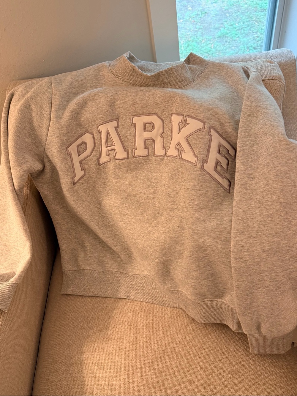 Viral PARKE Mock neck Sweatshirt - Light Gray
